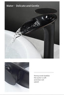 DecorBites™ Black Waterfall Bathroom Faucet Mixer Tap
