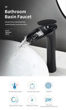 DecorBites™ Black Waterfall Bathroom Faucet Mixer Tap