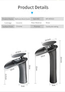 DecorBites™ Black Waterfall Bathroom Faucet Mixer Tap