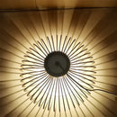DecorBites™ Black Wood Cage Chandelier Foscarini Hanging Bamboo Living Room Lamp