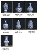DecorBites™ Blue and White Ceramic Vase - Elegant Home Decor