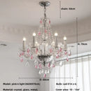 DecorBites™ Blue Crystal Chandelier: Luxury E14 Pendant Lights for Living Room and Bedroom