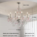 DecorBites™ Blue Crystal Chandelier: Luxury E14 Pendant Lights for Living Room and Bedroom