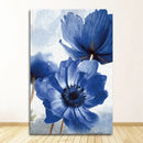 DecorBites™ Blue Flowers Print for Living Room Decor