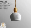 Decorbites blue glass pendant light with gold lace for dining room