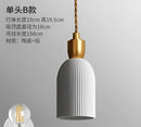 Decorbites blue glass pendant light with gold lace for dining room