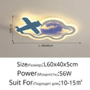 Decorbites blue sky airplane chandelier kids bedroom dimmable light