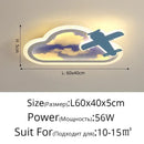 Decorbites blue sky airplane chandelier kids bedroom dimmable light