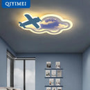 Decorbites blue sky airplane chandelier kids bedroom dimmable light