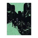 DecorBites™ Blue Wave Japanese Abstract Print Poster