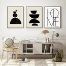 DecorBites™ Boho Geometric Line Canvas Wall Art