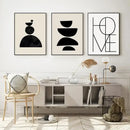 DecorBites™ Boho Geometric Line Canvas Wall Art