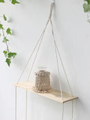 DecorBites™ Boho Macrame Wall Shelf for Home Decor