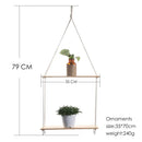 DecorBites™ Boho Macrame Wall Shelf for Home Decor