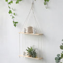 DecorBites™ Boho Macrame Wall Shelf for Home Decor