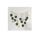 Boho style handmade tapestry green & cream macrame living room decor