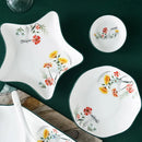 DecorBites™ Bone China Rice Noodles Bowl and Dinner Plate Set