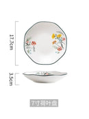 DecorBites™ Bone China Rice Noodles Bowl and Dinner Plate Set