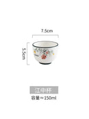 DecorBites™ Bone China Rice Noodles Bowl and Dinner Plate Set