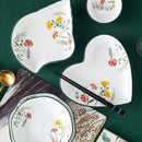 DecorBites™ Bone China Rice Noodles Bowl and Dinner Plate Set