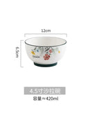 DecorBites™ Bone China Rice Noodles Bowl and Dinner Plate Set