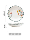 DecorBites™ Bone China Rice Noodles Bowl and Dinner Plate Set