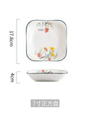 DecorBites™ Bone China Rice Noodles Bowl and Dinner Plate Set