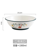DecorBites™ Bone China Rice Noodles Bowl and Dinner Plate Set