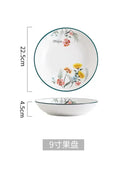 DecorBites™ Bone China Rice Noodles Bowl and Dinner Plate Set