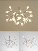 DecorBites™ Branch Design Nordic Chandelier - Rose Gold/Black
