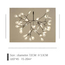 DecorBites™ Branch Design Nordic Chandelier - Rose Gold/Black