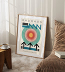DecorBites™ Bright Geometric Canvas Art Print for Home