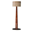 Decorbites brown leather wooden floor lamp for living room
