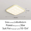 Decorbites bubble led rectangular quilted ceiling light living room