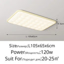 Decorbites bubble led rectangular quilted ceiling light living room