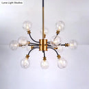 Modern curvy arm clear glass bubble chandelier dining room 220v-240v