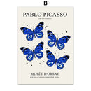 DecorBites™ Butterfly Botanical Canvas Painting for Living Room