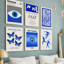 DecorBites™ Butterfly Botanical Canvas Painting for Living Room