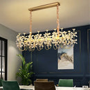 Decorbites butterfly chandelier gold crystal flower dining room light