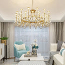 Decorbites butterfly chandelier gold crystal flower dining room light