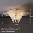 Decorbites butterfly crystal bead large gold chandelier living room