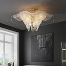 Decorbites butterfly crystal bead large gold chandelier living room
