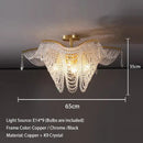 Decorbites butterfly crystal bead large gold chandelier living room