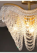 Decorbites butterfly crystal bead large gold chandelier living room