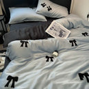 Decorbites butterfly embroidered black & white pi pillow bedroom decor