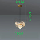 Decorbites butterfly led crystal pendant light for bedroom