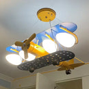 DecorBites™ Cartoon Aircraft Fan Light for Modern Kids Room, Creative LED Bedroom Lighting