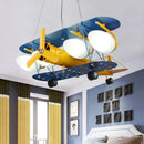 DecorBites™ Cartoon Aircraft Fan Light for Modern Kids Room, Creative LED Bedroom Lighting