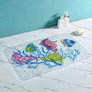 Decorbites cartoon non-slip sea creature bathroom mat for children