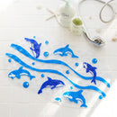 Decorbites cartoon non-slip sea creature bathroom mat for children